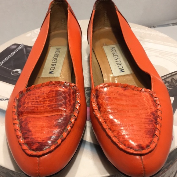 Nordstrom Shoes - Gently Used Nordstrom Orange Leather Shoes